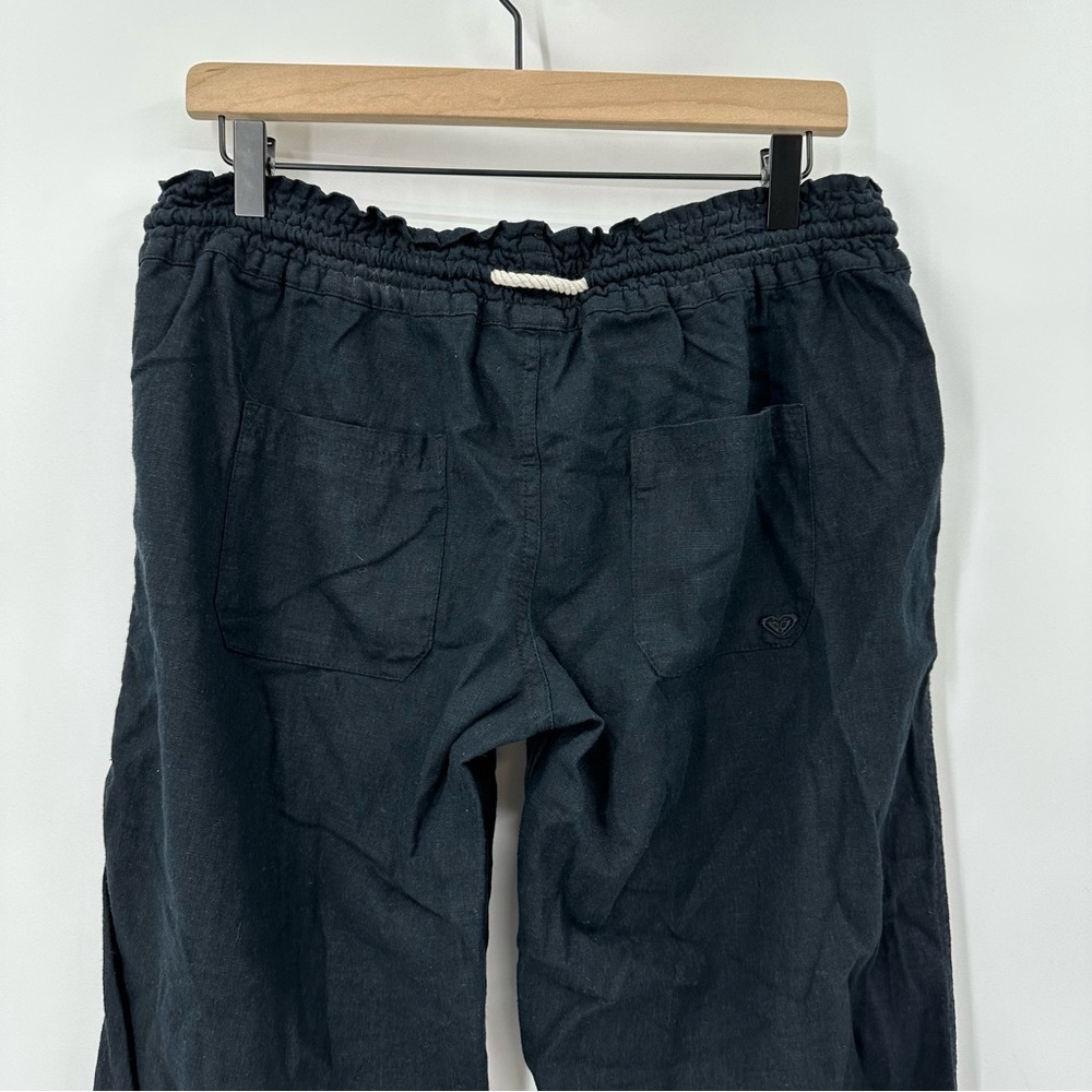 Roxy Oceanside Flared Pants in True Black Size Large - Picture 8 of 11